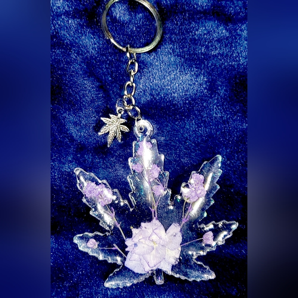Resin 420 keychain